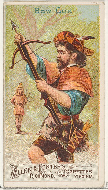 Bow Gun, from the Arms of All Nations series (N3) for Allen & Ginter Cigarettes Brands