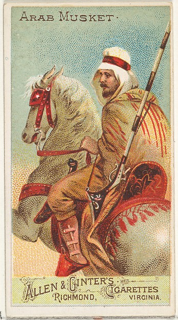 Arab Musket, from the Arms of All Nations series (N3) for Allen & Ginter Cigarettes Brands