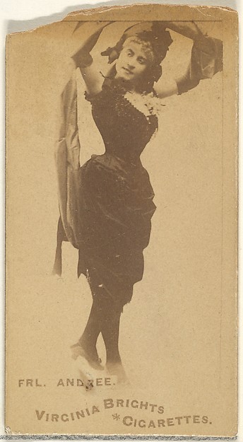 Fräulein Andree, from the Actors and Actresses series (N45, Type 1) for Virginia Brights Cigarettes