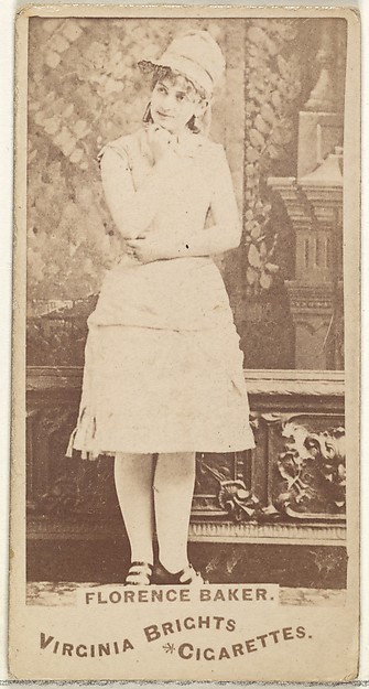 Florence Baker, from the Actors and Actresses series (N45, Type 1) for Virginia Brights Cigarettes