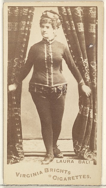 Laura Ball, from the Actors and Actresses series (N45, Type 1) for Virginia Brights Cigarettes