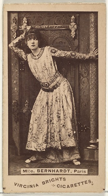Mlle. Bernhardt, Paris, from the Actors and Actresses series (N45, Type 1) for Virginia Brights Cigarettes