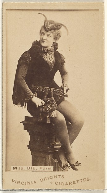 Mlle. Bie, Paris, from the Actors and Actresses series (N45, Type 1) for Virginia Brights Cigarettes