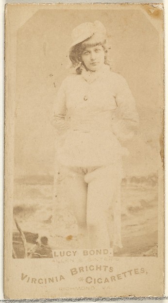 Lucy Bond, from the Actors and Actresses series (N45, Type 1) for Virginia Brights Cigarettes