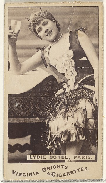 Lydie Borel, Paris, from the Actors and Actresses series (N45, Type 1) for Virginia Brights Cigarettes by Allen & Ginter, The Metropolitan Museum of Art