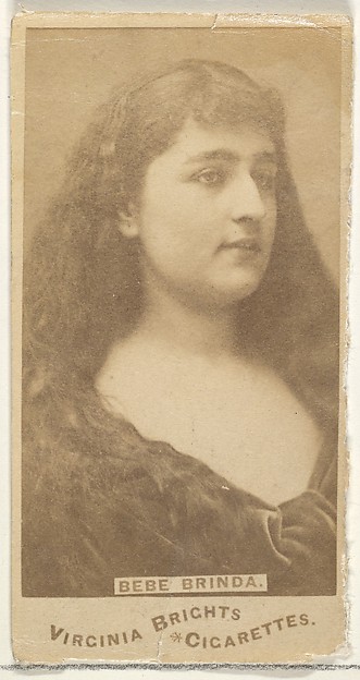 Bebe Brinda, from the Actors and Actresses series (N45, Type 1) for Virginia Brights Cigarettes