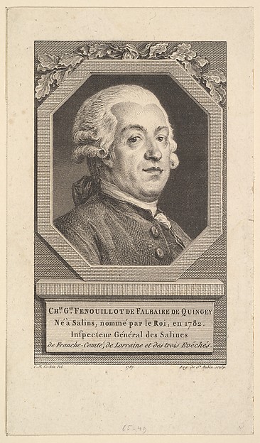 Portrait of Charles George Fenouillot de Falbaire de Quingey