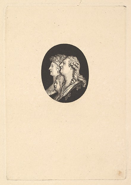 Portrait of Louis XVI, Marie Antoinette and The Dauphin
