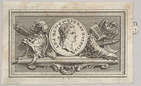 Medal with Portrait of Caligula in the 6th Book, from Tibère ou les six premiers livres es Annales de Tacite Traduits par M. l'abbé de la Bléterie Professeur d'Eloquence au Collège Royal et de l'Académie Royale des Inscriptions et Belles-lettres. A Paris de l'Imprimerie Royale