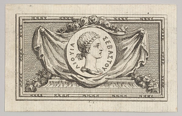 Medal with Portrait of Livy in the 5th Book, from Tibère ou les six premiers livres es Annales de Tacite Traduits par M. l'abbé de la Bléterie Professeur d'Eloquence au Collège Royal et de l'Académie Royale des Inscriptions et Belles-lettres. A Paris de l'Imprimerie Royale