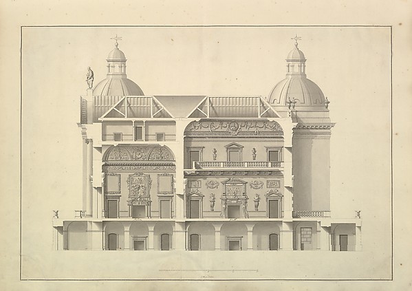 Transverse Section, Houghton Hall, Norfolk