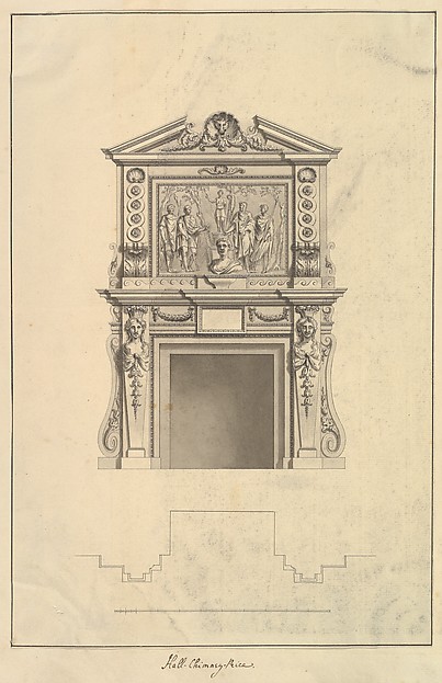 Hall Chimney-Piece, Houghton Hall, Norfolk