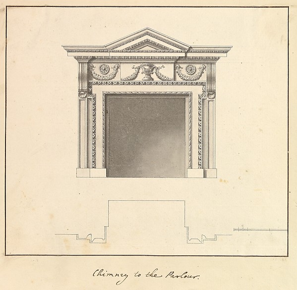 Chimney to the Parlour, Houghton Hall, Norfolk