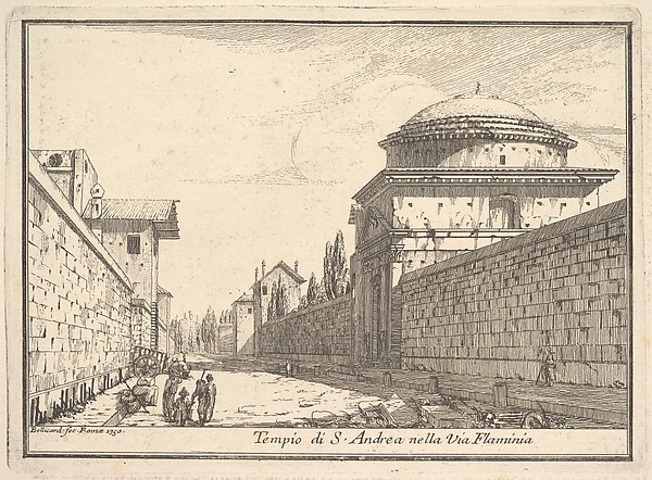 Tempio di Sant'Andrea, Via Flaminia, from "Vues de Rome"