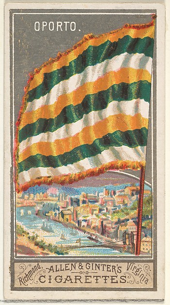 Oporto, from the City Flags series (N6) for Allen & Ginter Cigarettes Brands