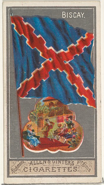 Biscay, from the City Flags series (N6) for Allen & Ginter Cigarettes Brands