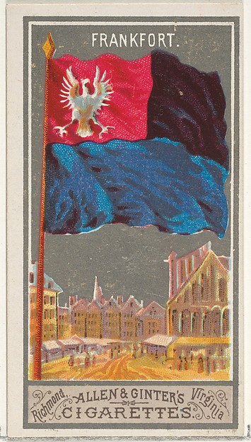 Frankfurt, from the City Flags series (N6) for Allen & Ginter Cigarettes Brands