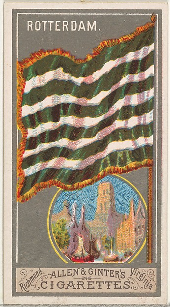 Rotterdam, from the City Flags series (N6) for Allen & Ginter Cigarettes Brands by Allen & Ginter, The Metropolitan Museum of Art
