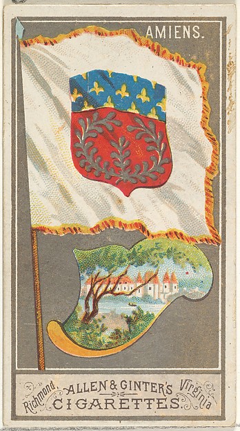 Amiens, from the City Flags series (N6) for Allen & Ginter Cigarettes Brands