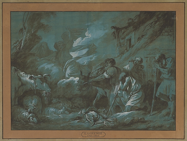 Annunciation to the Shepherds by Jean Jacques Lagrenée