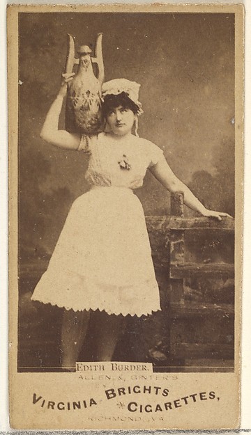 Edith Burder, from the Actors and Actresses series (N45, Type 1) for Virginia Brights Cigarettes