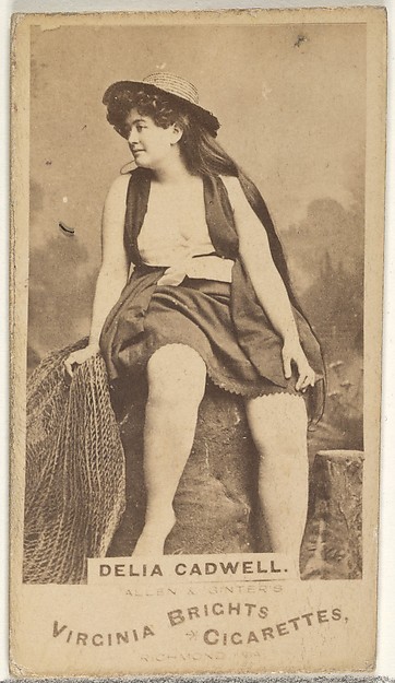 Delia Cadwell, from the Actors and Actresses series (N45, Type 1) for Virginia Brights Cigarettes