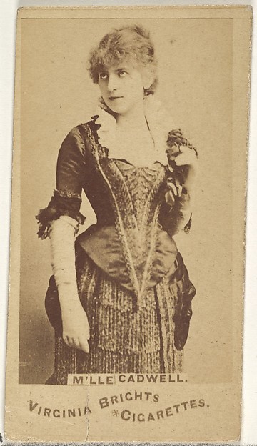 Mlle. Cadwell, from the Actors and Actresses series (N45, Type 1) for Virginia Brights Cigarettes