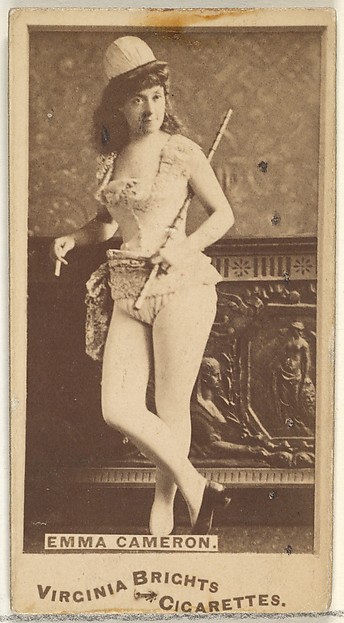Emma Cameron, from the Actors and Actresses series (N45, Type 1) for Virginia Brights Cigarettes
