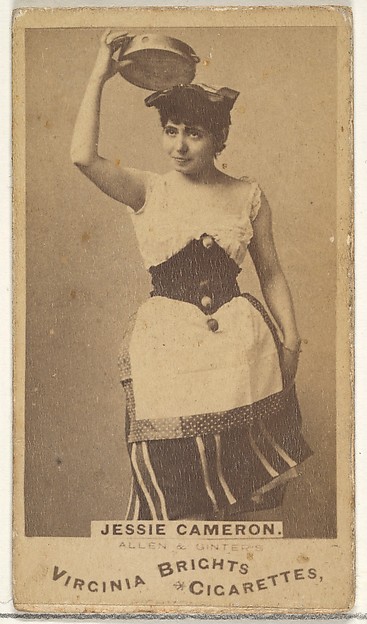 Jessie Cameron, from the Actors and Actresses series (N45, Type 1) for Virginia Brights Cigarettes