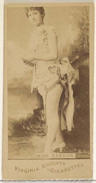 Miss Carson, from the Actors and Actresses series (N45, Type 1) for Virginia Brights Cigarettes