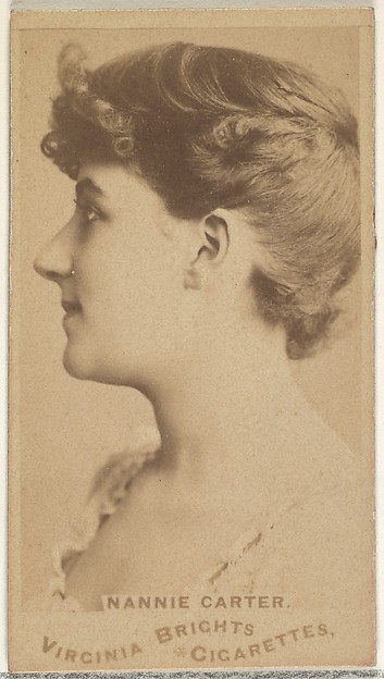 Nonnie Carter, from the Actors and Actresses series (N45, Type 1) for Virginia Brights Cigarettes
