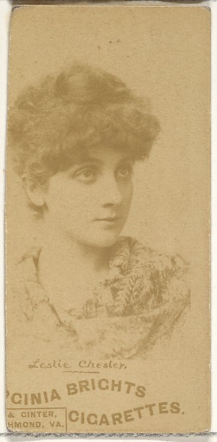 Leslie Chester, from the Actors and Actresses series (N45, Type 1) for Virginia Brights Cigarettes