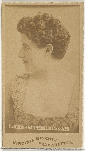 Miss Estelle Clinton, from the Actors and Actresses series (N45, Type 1) for Virginia Brights Cigarettes