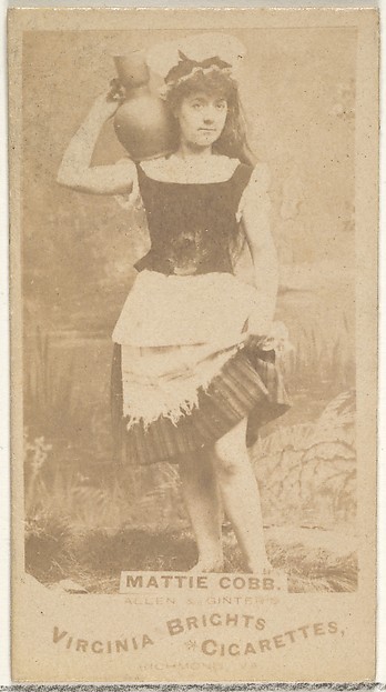 Mattie Cobb, from the Actors and Actresses series (N45, Type 1) for Virginia Brights Cigarettes