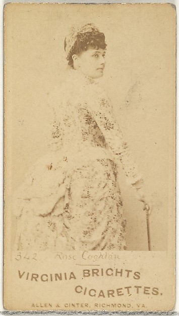 Card 342, Rose Coghlan, from the Actors and Actresses series (N45, Type 1) for Virginia Brights Cigarettes