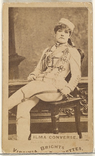 Ilma Converse, from the Actors and Actresses series (N45, Type 1) for Virginia Brights Cigarettes