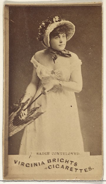 Sadie Cortelyou, from the Actors and Actresses series (N45, Type 1) for Virginia Brights Cigarettes