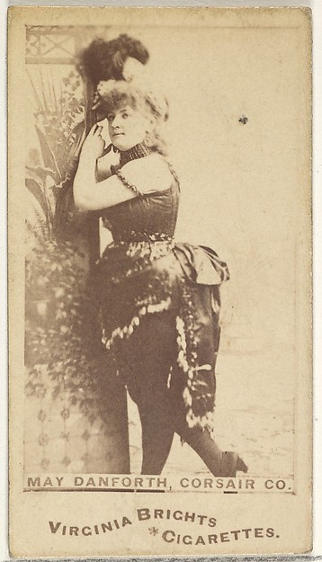 May Danforth, Corsair Co., from the Actors and Actresses series (N45, Type 1) for Virginia Brights Cigarettes