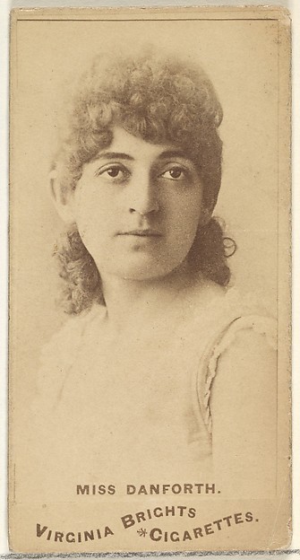 Miss Danforth, from the Actors and Actresses series (N45, Type 1) for Virginia Brights Cigarettes