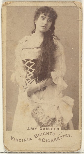 Amy Daniels, from the Actors and Actresses series (N45, Type 1) for Virginia Brights Cigarettes