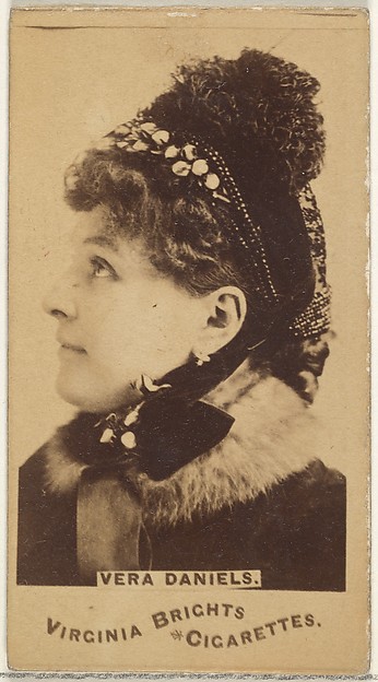 Vera Daniels, from the Actors and Actresses series (N45, Type 1) for Virginia Brights Cigarettes
