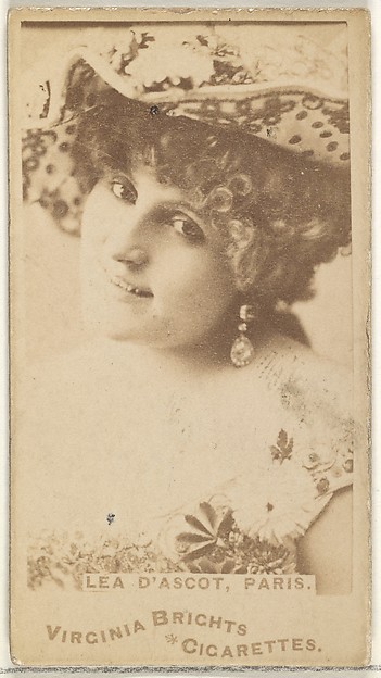 Lea D'ascot, Paris, from the Actors and Actresses series (N45, Type 1) for Virginia Brights Cigarettes