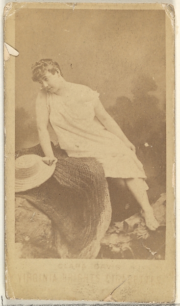 Clara Davis, from the Actors and Actresses series (N45, Type 1) for Virginia Brights Cigarettes