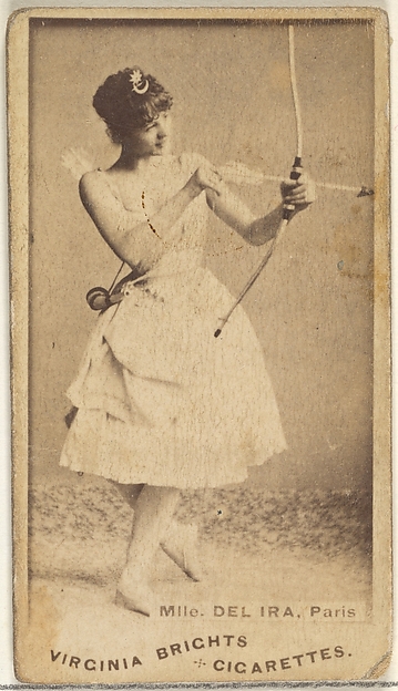 Mlle. Del Ira, Paris, from the Actors and Actresses series (N45, Type 1) for Virginia Brights Cigarettes