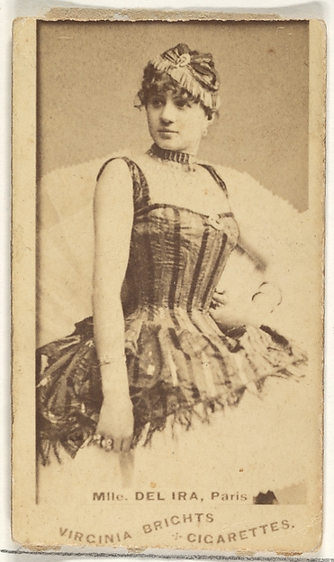 Mlle. Del Ira, Paris, from the Actors and Actresses series (N45, Type 1) for Virginia Brights Cigarettes