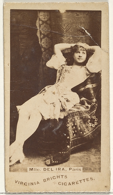 Mlle. Del Ira, Paris, from the Actors and Actresses series (N45, Type 1) for Virginia Brights Cigarettes