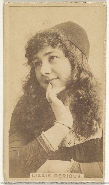 Lizzie Derious, from the Actors and Actresses series (N45, Type 1) for Virginia Brights Cigarettes by Allen & Ginter, The Metropolitan Museum of Art