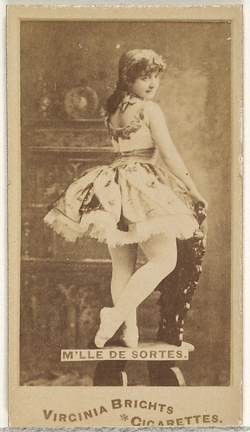 Mlle. de Sortes, from the Actors and Actresses series (N45, Type 1) for Virginia Brights Cigarettes