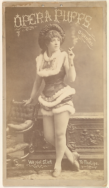 From the Actresses series (N54) for Opera Puffs Cigarettes by Allen & Ginter, The Metropolitan Museum of Art