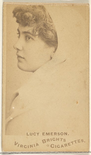 Lucy Emerson, from the Actors and Actresses series (N45, Type 1) for Virginia Brights Cigarettes